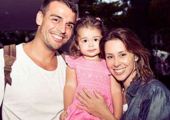 Dani Monteiro marido e filha