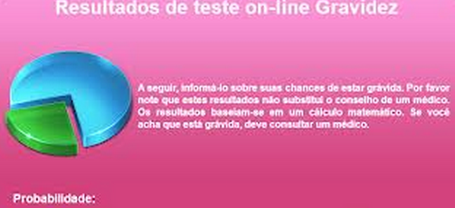 teste gravidez online